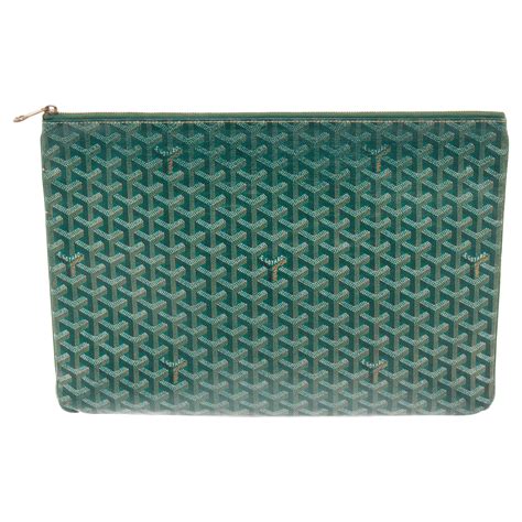 green goyard clutch|Goyard clutch price.